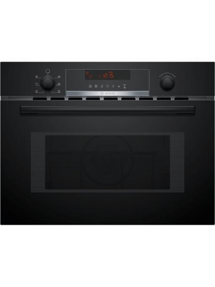 Bosch Series 4 CMA583MS0B Built-In Combination Microwave with Grill, Stainless Steel, Black