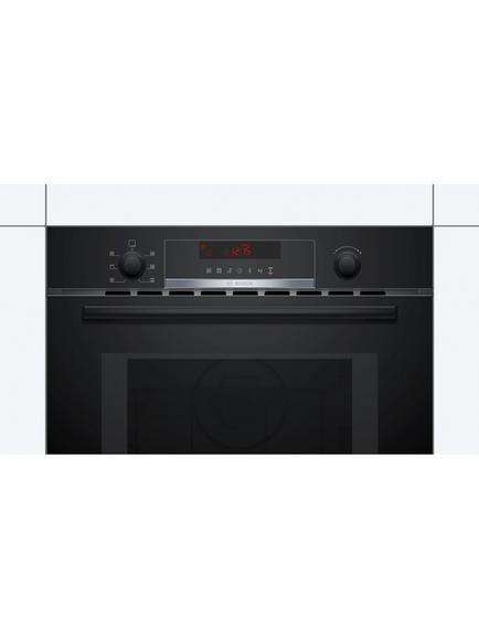 Bosch Series 4 CMA583MS0B Built-In Combination Microwave with Grill, Stainless Steel - view 2, Black