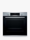 Bosch Series 4 HRS574BS0B Built In Electric Self Cleaning Single Oven with Steam Function, Stainless Steel