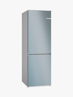 Bosch Series 4 Freestanding 60/40 Fridge Freezer, KGN362WDFG, KGN362LDFG, Inox Look