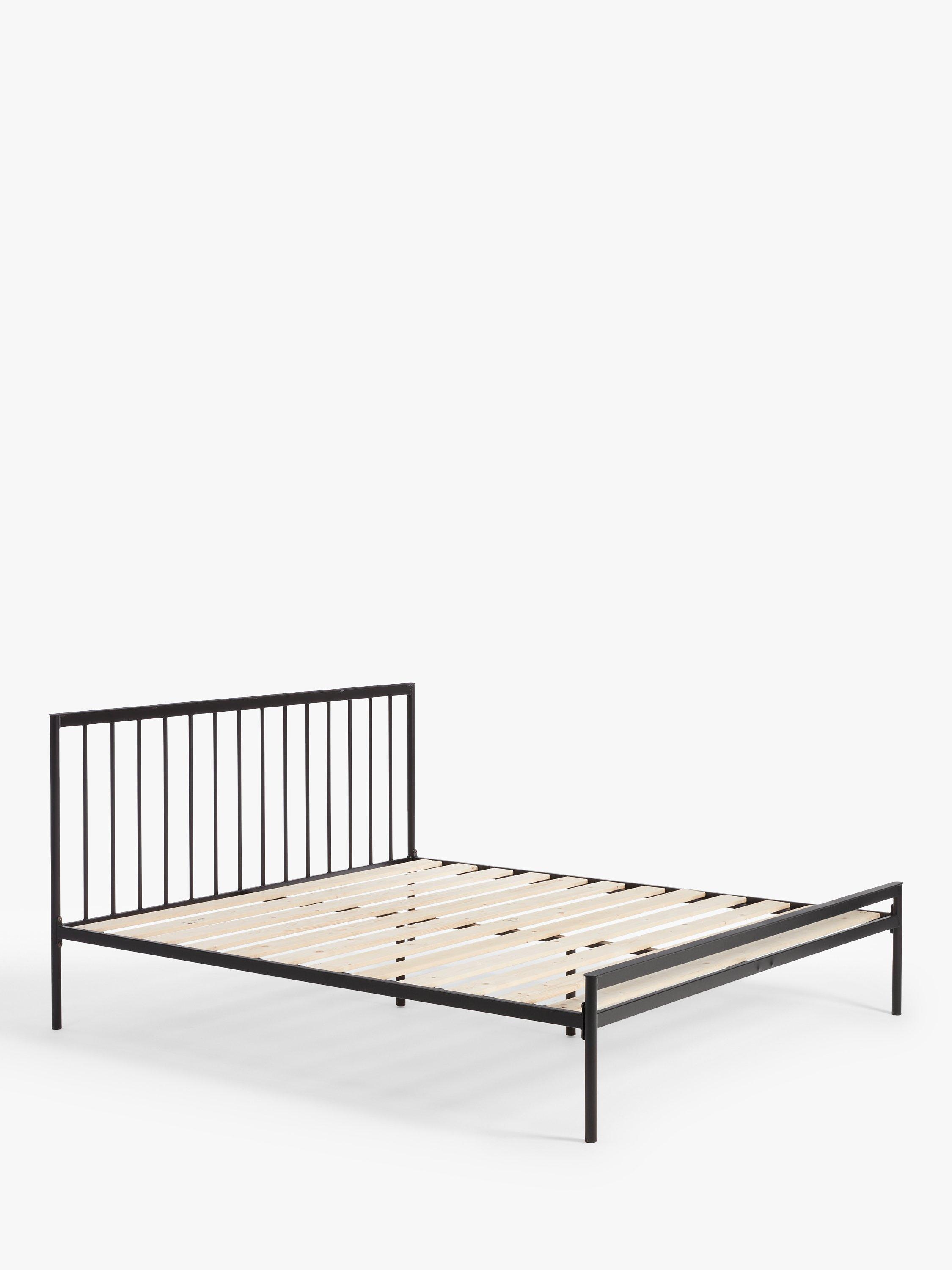 John Lewis Spindle Metal Bed Frame, Super King Size, Black