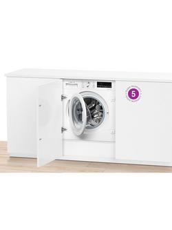 Bosch Series 8 WIW28502GB Integrated Washing Machine, 8kg Load, 1400rpm Spin, White - view 2, White