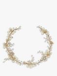 Jon Richard Star Pearl Hair Vine, Gold