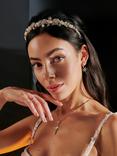 Jon Richard Star Pearl Tiara, Gold