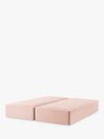 John Lewis Pocket Sprung Zip Link Divan Base, Super King Size, Cotton Effect Pink