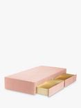 John Lewis Pocket Sprung 2 Drawer Divan Base, Single, Cotton Effect Pink