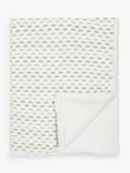 John Lewis Dashes Sherpa Fleece Baby Blanket, 100 x 80cm