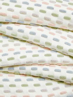 John Lewis Dashes Sherpa Fleece Baby Blanket, 100 x 80cm - view 2, Multi