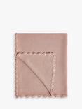 John Lewis Scalloped Cotton Baby Blanket, 100 x 80cm