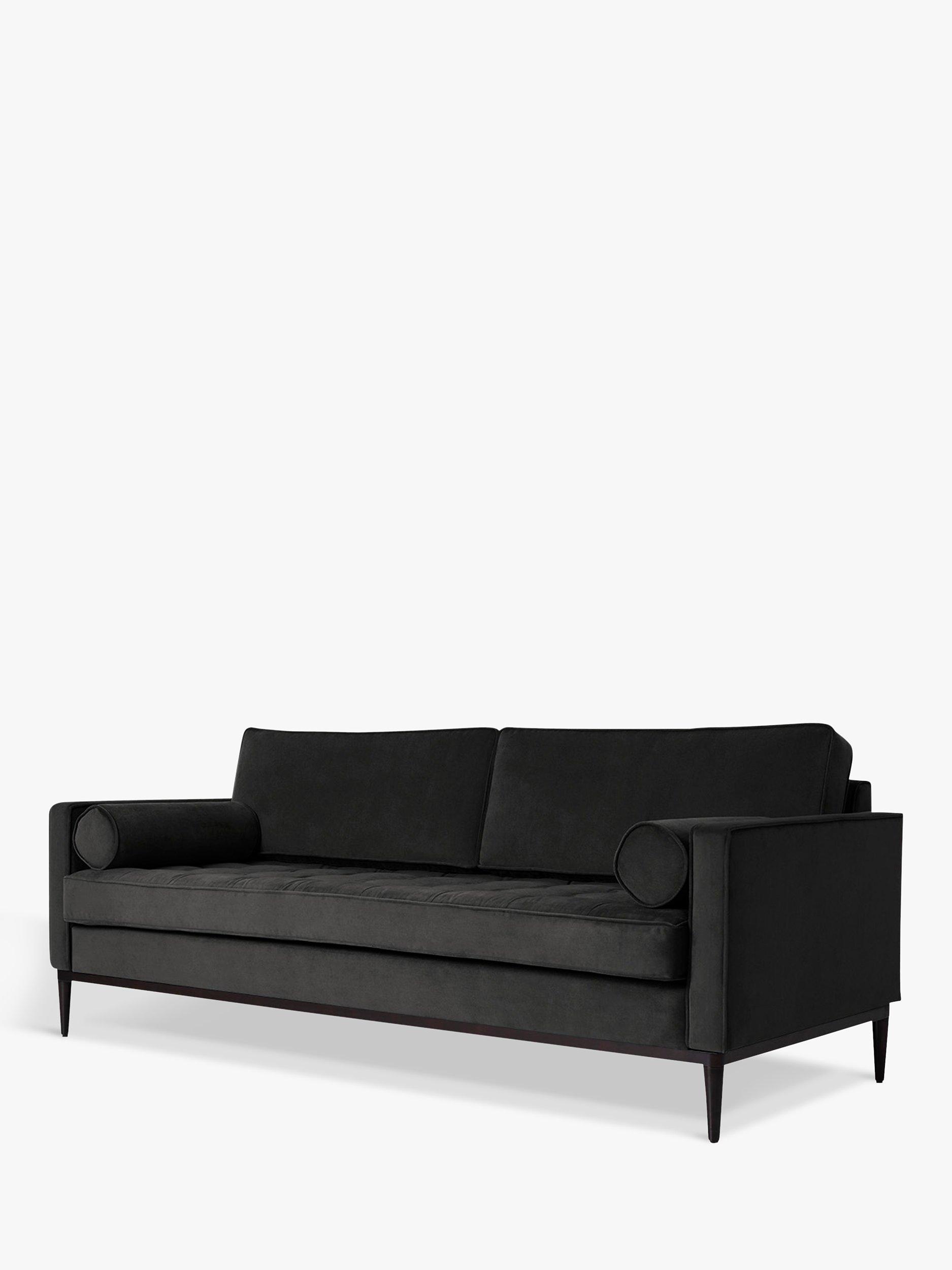 Model 02 Range, Swyft Model 02 Large 3 Seater Sofa, Velvet Charcoal