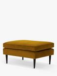 Swyft Model 01 Chaise Piece/Footstool, Velvet Mustard