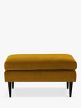 Swyft Model 01 Chaise Piece/Footstool, Velvet Mustard