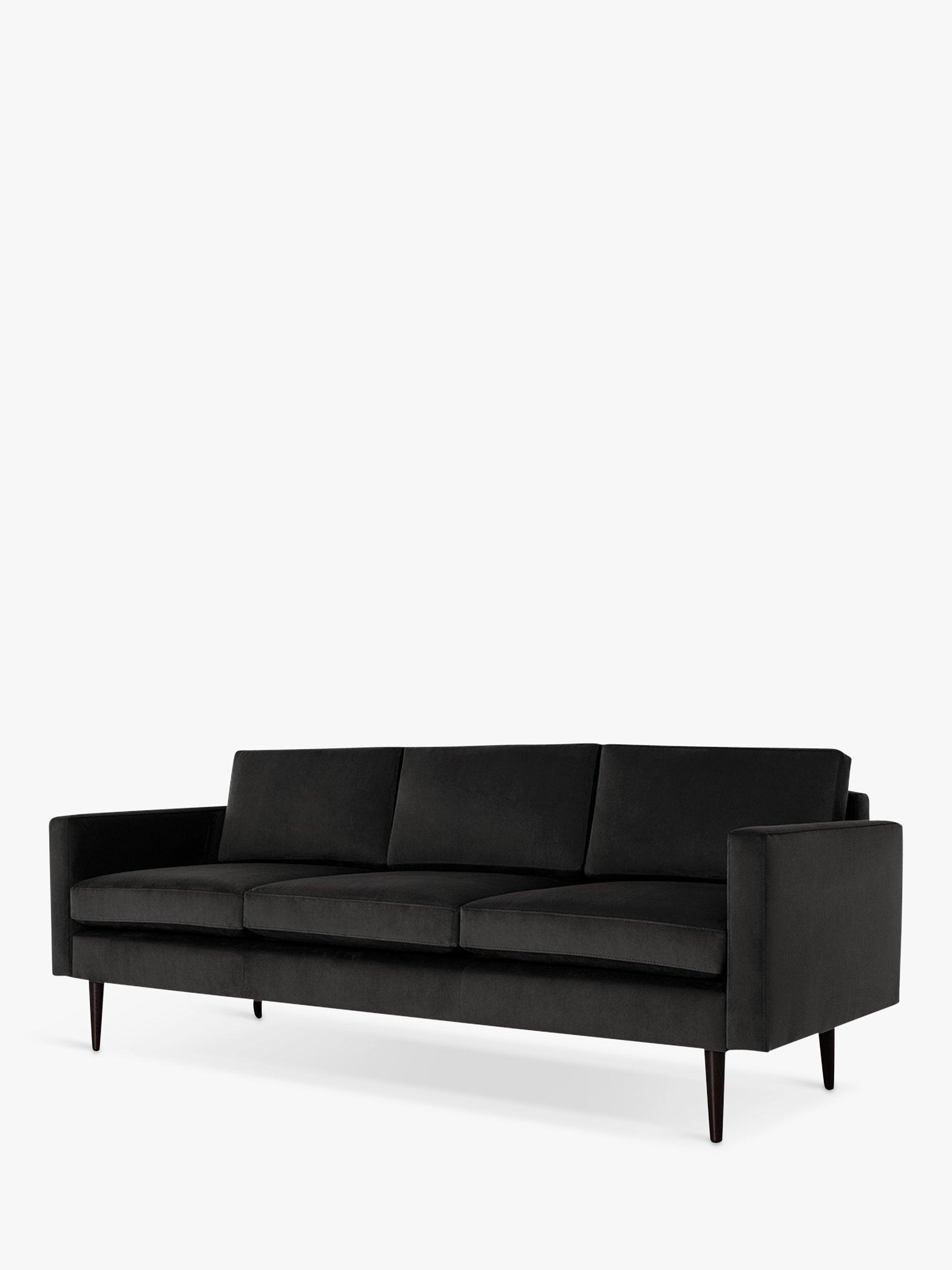 Model 01 Range, Swyft Model 01 Large 3 Seater Sofa, Velvet Charcoal