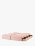 John Lewis Pocket Sprung 4 Drawer Divan Base, Emperor, Cotton Effect Pink
