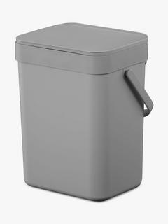 EKO Cupboard Food Waste Caddy, 5L, Grey