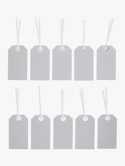 John Lewis Gift Tags, Pack of 10, Silver