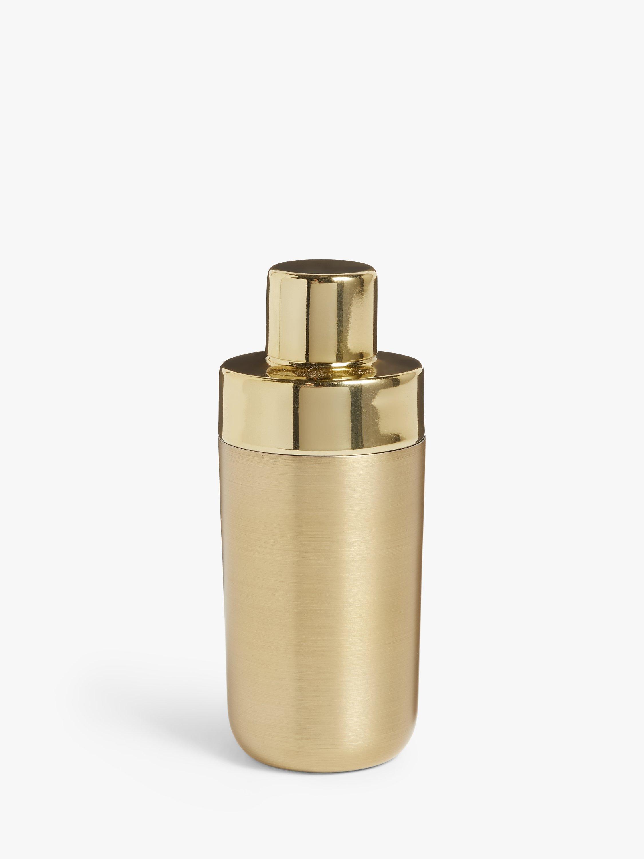 Swoon Collins Stainless Steel Cocktail Shaker, 470ml, Brushed Gold