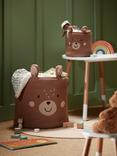 John Lewis Bear Knitted Storage Basket, Set of 2, Brown