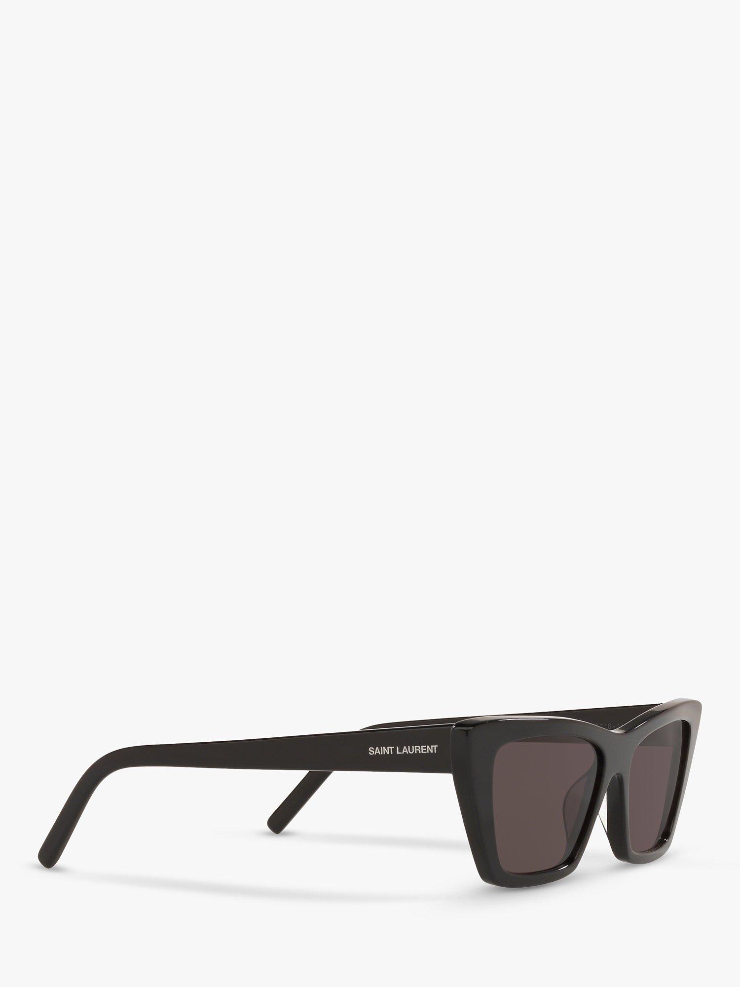 Product image 11 of 11, which shows Yves Saint Laurent SL 276 Women's Mica Cat's Eye Sunglasses, Black/Grey