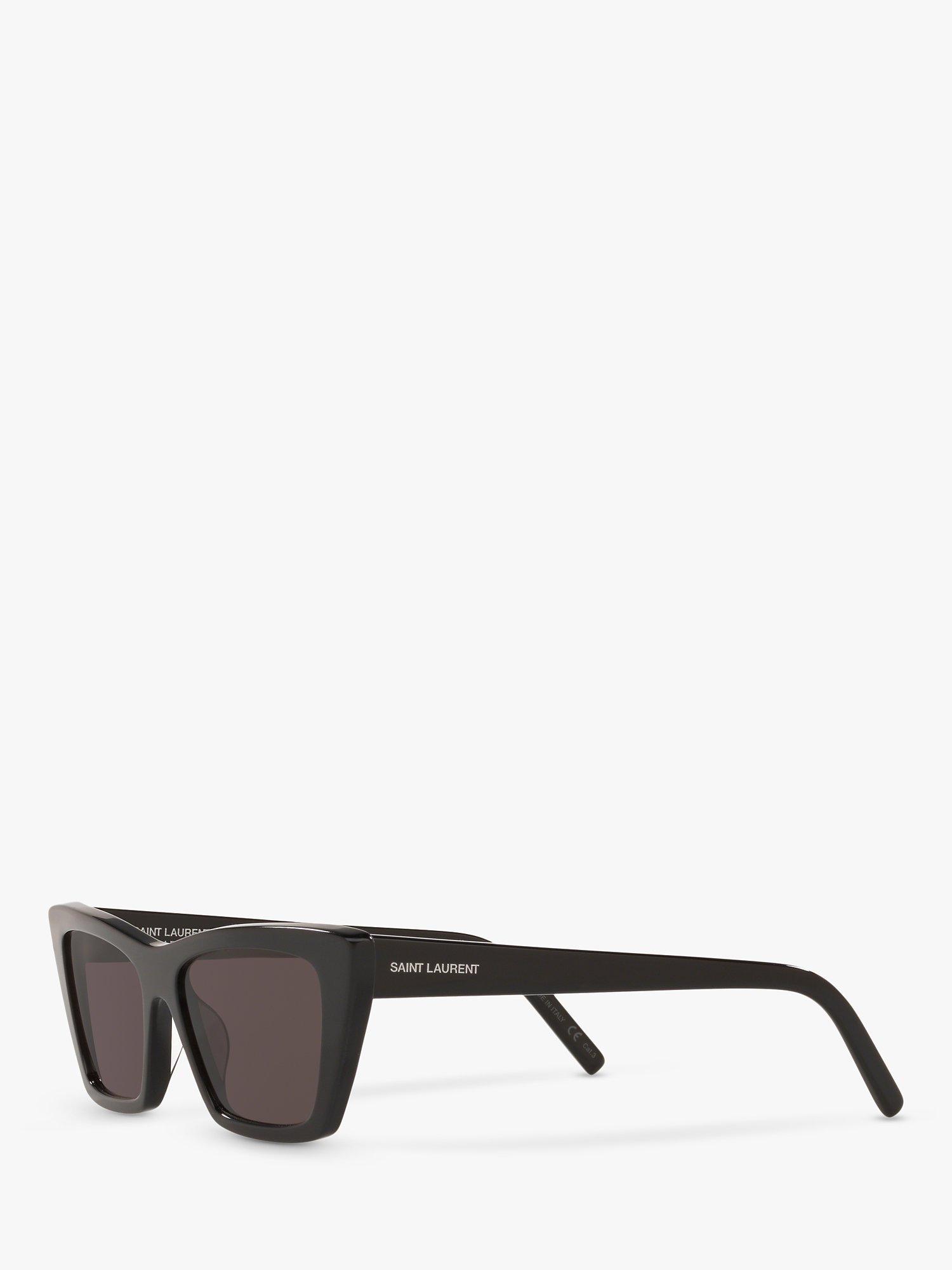 Product image 2 of 11, which shows Yves Saint Laurent SL 276 Women's Mica Cat's Eye Sunglasses, Black/Grey