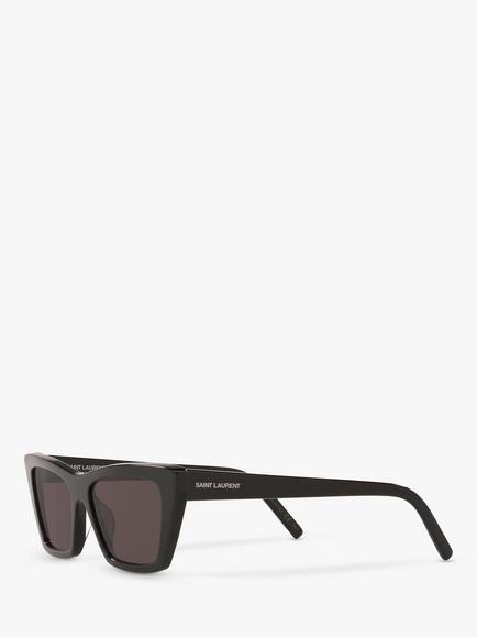 Yves Saint Laurent SL 276 Women's Mica Cat's Eye Sunglasses - view 2, Black/Grey