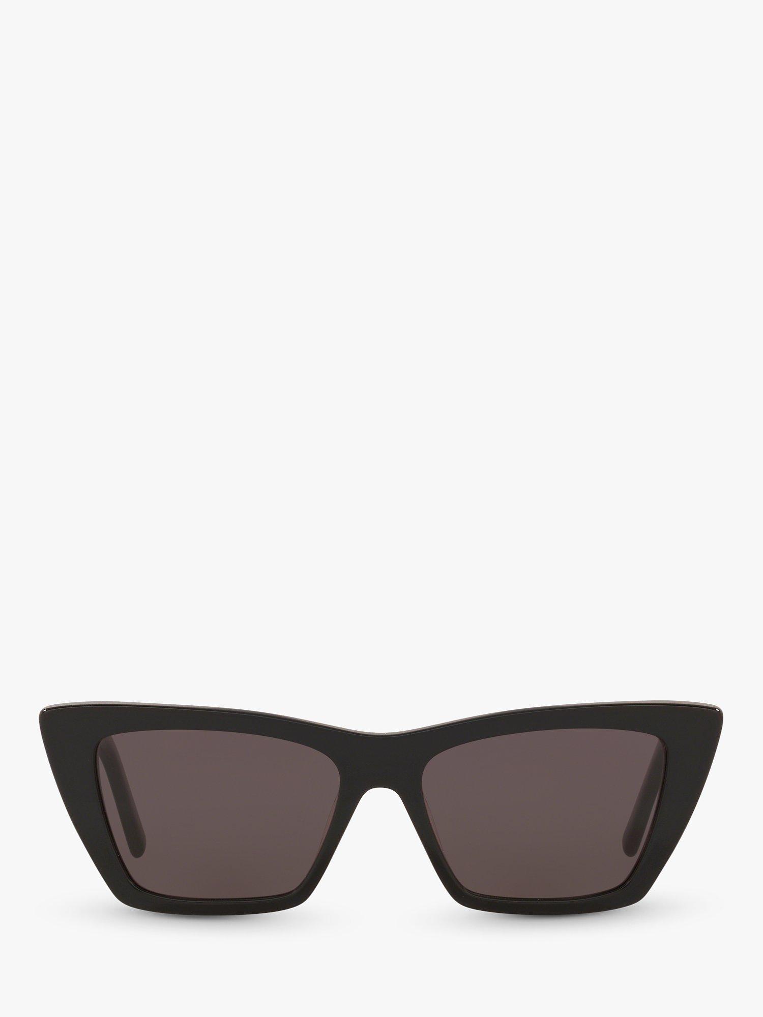 Product image 3 of 11, which shows Yves Saint Laurent SL 276 Women's Mica Cat's Eye Sunglasses, Black/Grey
