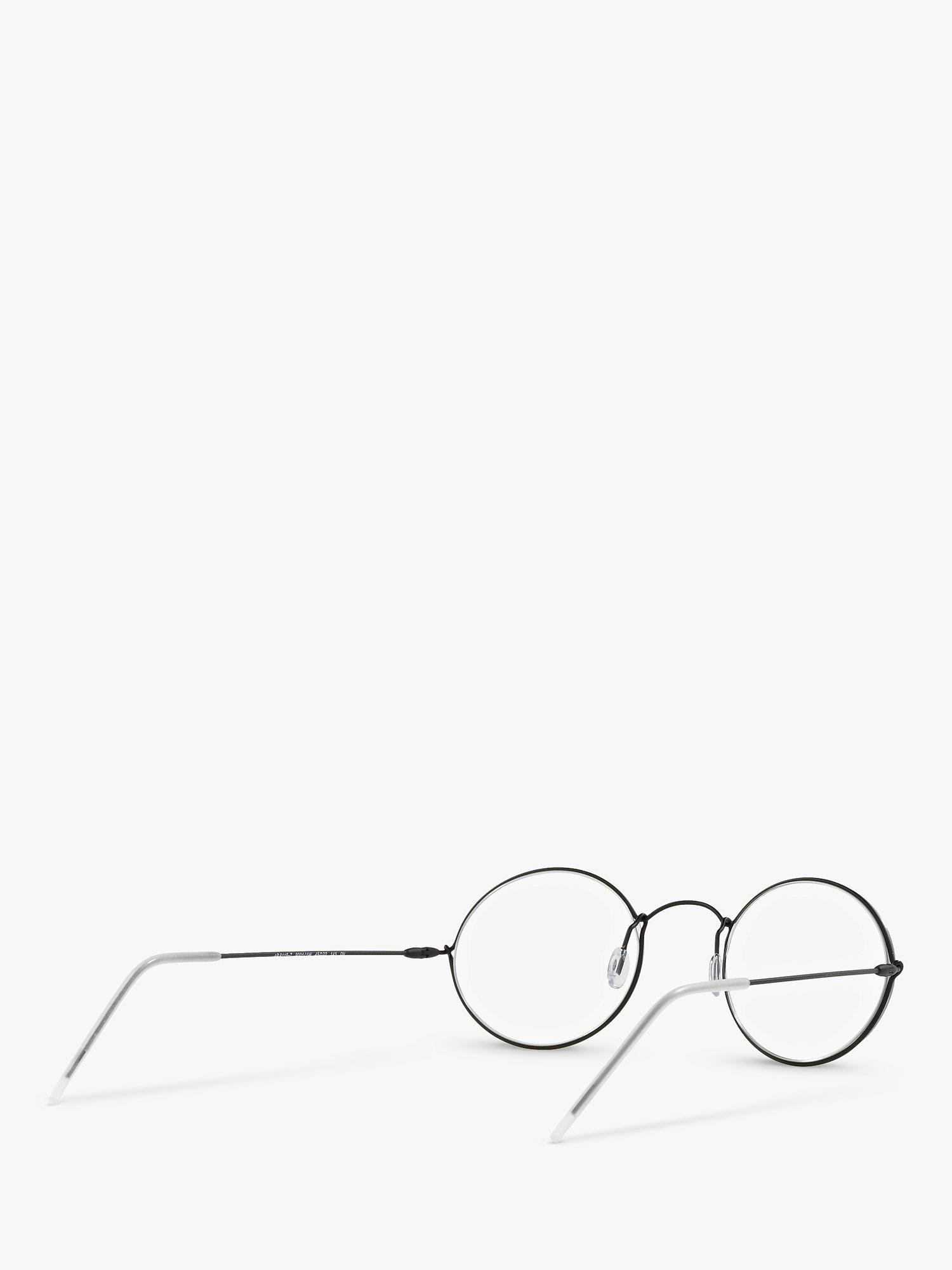 Product image 8 of 11, which shows Giorgio Armani AR6115T Men's Oval Sunglasses, Black/Clear