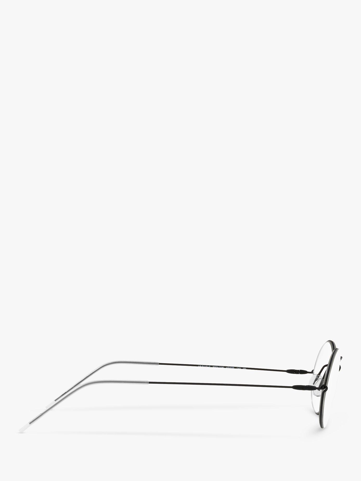 Product image 10 of 11, which shows Giorgio Armani AR6115T Men's Oval Sunglasses, Black/Clear