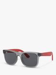 Ray-Ban RJ9069S Junior's Wayfarer Sunglasses, Rubber Transparent Grey