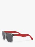 Ray-Ban RJ9069S Junior's Wayfarer Sunglasses, Rubber Transparent Grey