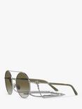 Giorgio Armani AR6135 Women's Round Sunglasses