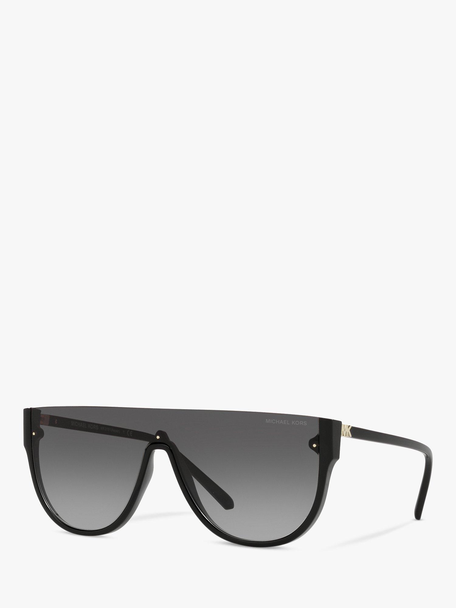 Michael Kors MK2151 Women's Aspen Irregular Sunglasses, Bio Black/Grey Gradient