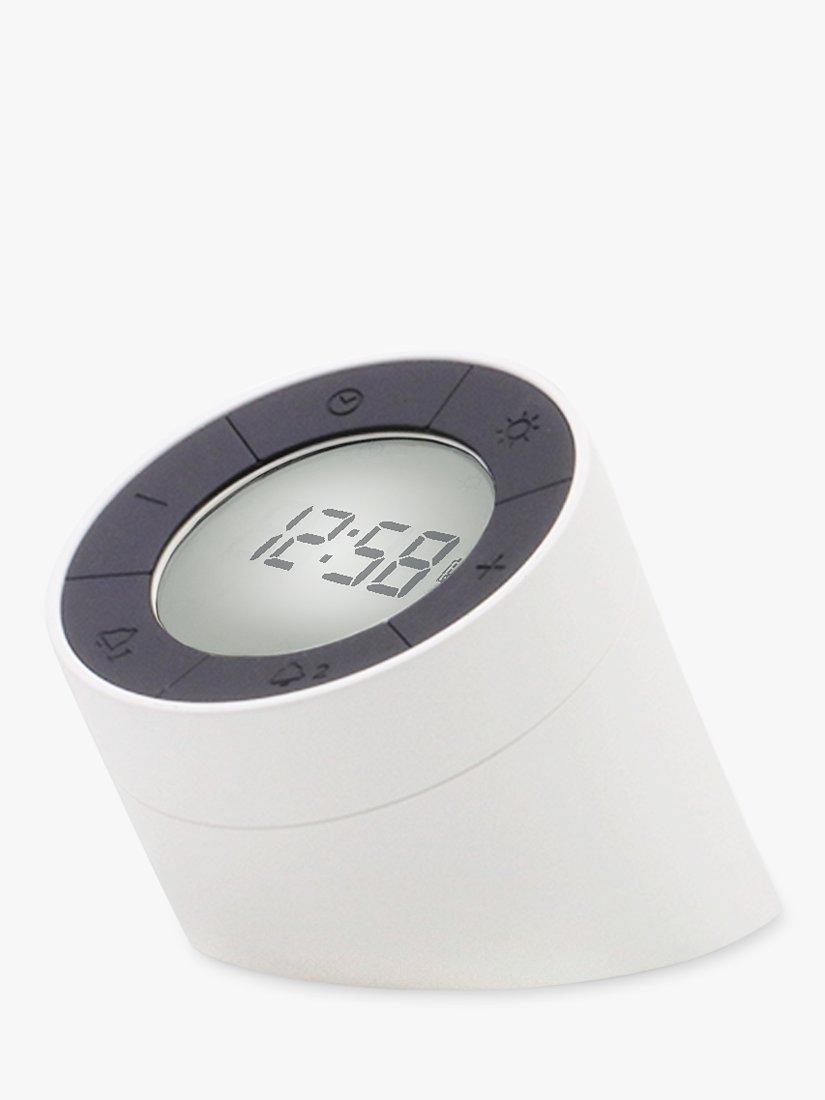 Acctim Jowie Flip Digital Alarm Clock & Night Light, White