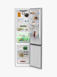 Beko CNB3G4603VPS Freestanding 60/40 Fridge Freezer, Stainless Steel