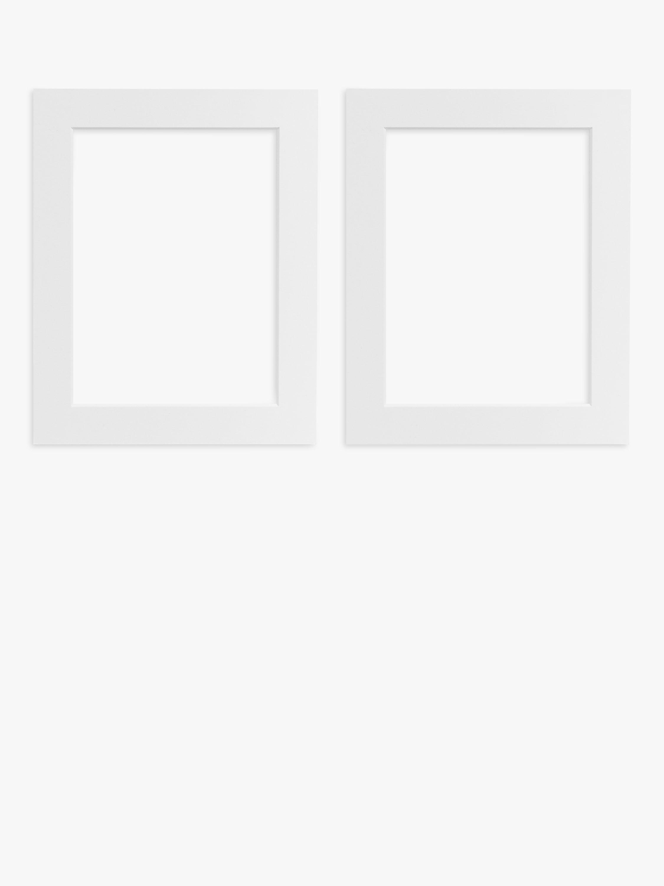 John Lewis Plain Photo Mount, 6 x 8" (15 x 20cm), Pack of 2, White