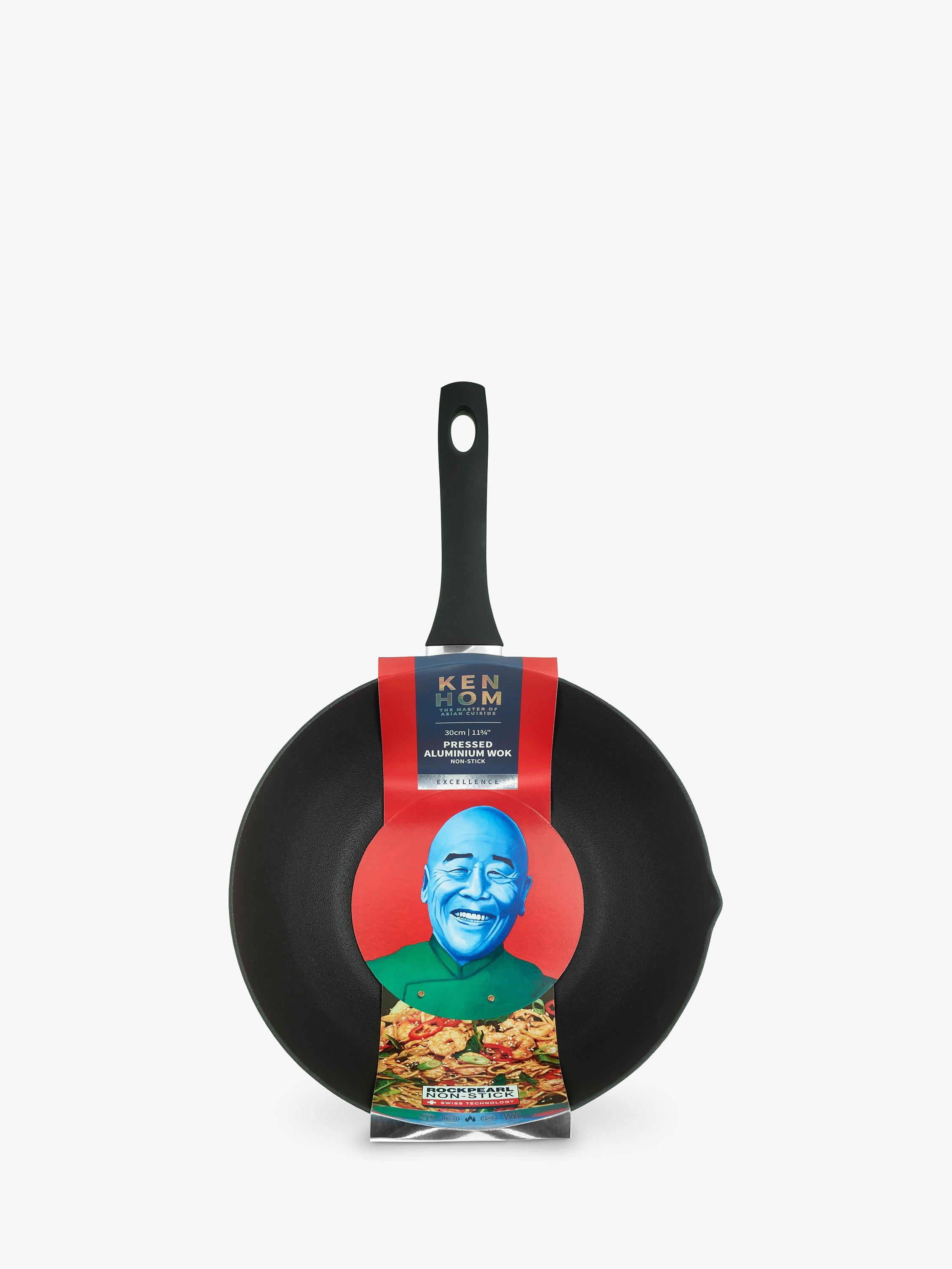 Ken Hom Pressed Aluminium Non-Stick Wok, 30cm