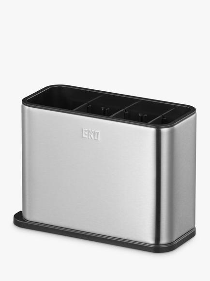 EKO Dish Drainer/Utensil Holder, Stainless Steel, Standard, Stainless Steel