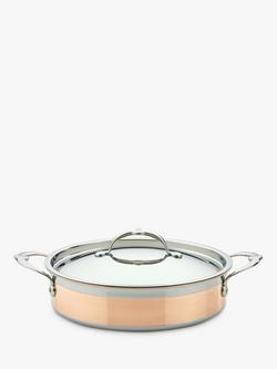 Hestan CopperBond Stainless Steel Sauteuse Pan & Lid, 26cm, Copper