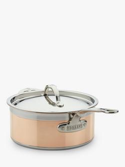 Hestan CopperBond Stainless Steel Saucepan & Lid, 22cm - view 2, Copper