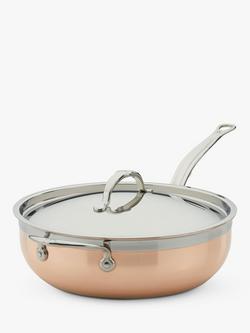 Hestan CopperBond Stainless Steel Essential Chef's Pan & Lid, 28cm, Copper