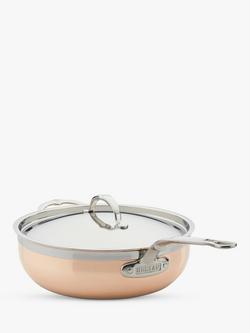 Hestan CopperBond Stainless Steel Essential Chef's Pan & Lid, 28cm - view 2, Copper