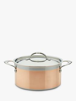 Hestan CopperBond Stainless Steel Stockpot & Lid, 24cm, Copper