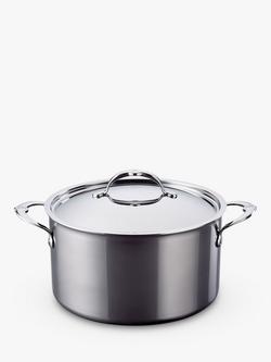 Hestan NanoBond Stainless Steel Stockpot & Lid, 26cm, Silver