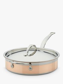Hestan CopperBond Stainless Steel Saute Pan & Lid, 26cm, Copper