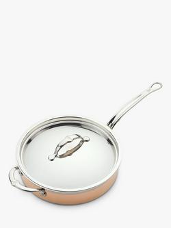 Hestan CopperBond Stainless Steel Saute Pan & Lid, 26cm - view 2, Copper