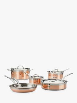 Hestan CopperBond Stainless Steel Pan Set, 6 Piece, Copper