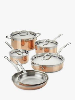 Hestan CopperBond Stainless Steel Pan Set, 6 Piece - view 2, Copper