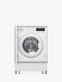 Bosch Series 6 WIW28302GB Integrated Washing Machine, 8kg Load, 1400rpm Spin, White, White