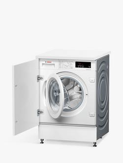 Bosch Series 6 WIW28302GB Integrated Washing Machine, 8kg Load, 1400rpm Spin, White - view 2, White