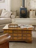 Laura Ashley Garrat 9 Drawer Coffee Table, Dark Brown